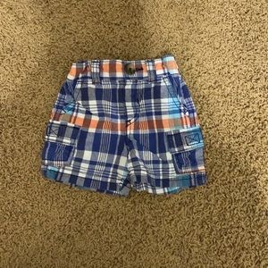 Old navy size 0-3 month plaid shorts